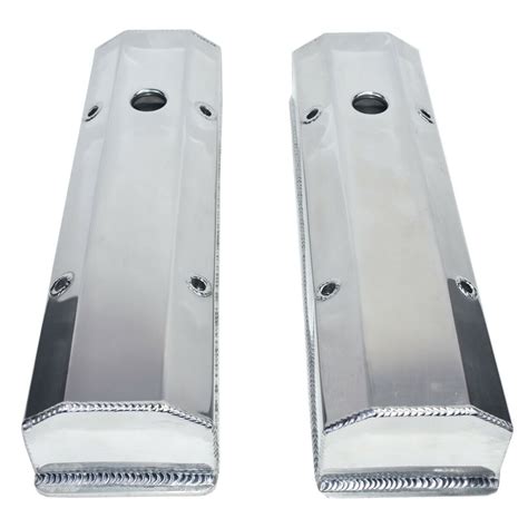 chevy fabricated aluminum valve covers|aluminum centerbolt Chevy valve covers.